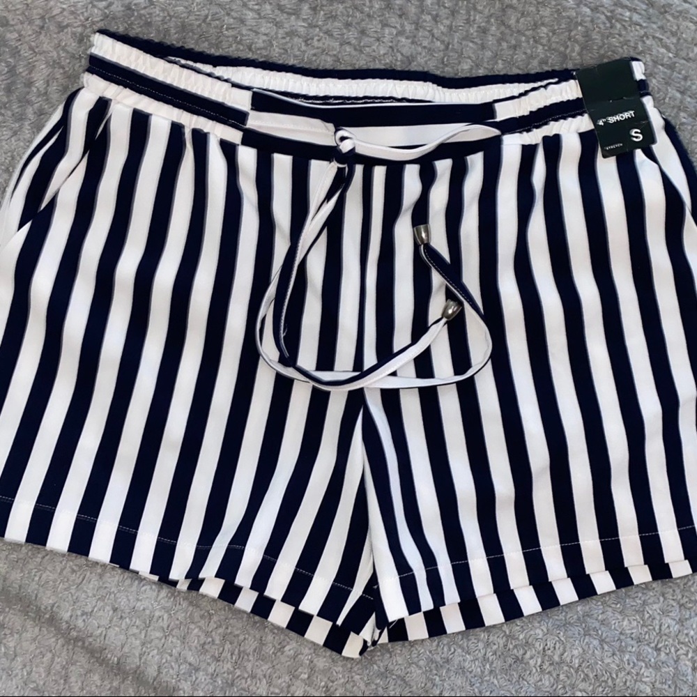 striped shorts